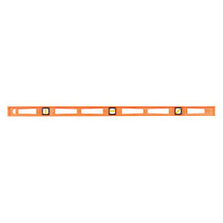 Johnson Level & Tool Level,Plastic,48" L,3 Vials,Orange 7748-O