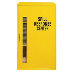 Brady Spc Absorbents Spill Control Cabinet,Yellow SC-CABINET