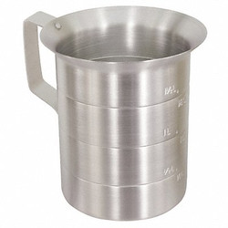Crestware Measuring Cup,Gray,Aluminum MEA04
