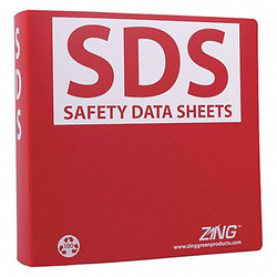 Zing GHS SDS Binder,2-1/2 in. 6031