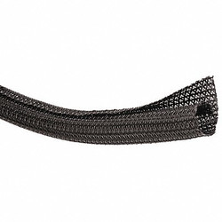 Techflex Braided Sleeving,0.750 In.,50 ft.,Black F6N0.75BK50