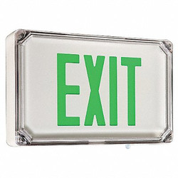 Dual-Lite Ext Sgn,Alum,Whte,14 45/64in,3.1W SEWLSGW