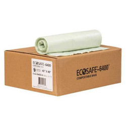 Ecosafe-6400 Trash Bag,55 gal.,Green,PK80 HB4248-8