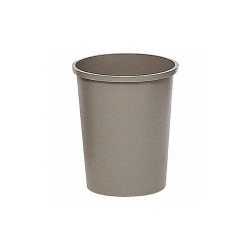 Rubbermaid Commercial Trash Can,Round,11 gal.,Gray  FG294700GRAY