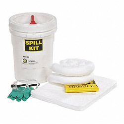 Spilltech Spill Kit,Bucket,Oil-Based Liquids SPKO-5