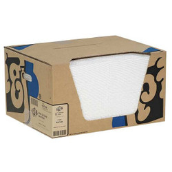 Pig Absorb Pad,Oil-Based Liquids,White,PK100 MAT454