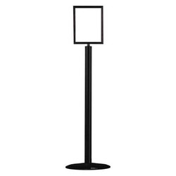 Tensabarrier Sign Holder,8-1/2In x 11In Frame,Black 1310U-33-8511HD-V