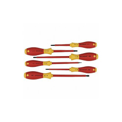 Wiha Insulated Screwdriver Set,NmPcs6 35890