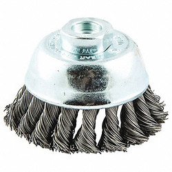 Sim Supply Cup Brush,Wire 0.020" dia.,Carbon Steel  66252838783