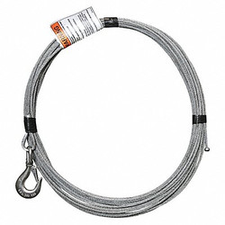Oz Lifting Products Cable,Galvanized Steel,800 lb. OZGAL.19-80B