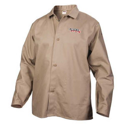Lincoln Electric Welding Jacket,Khaki,XL,33 in. L KH840XL