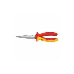 Knipex Long Nose Plier,8" L,Serrated 26 18 200 US