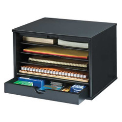 Victor Technology Desktop Organizer,Black,5 Compartments 4720-5