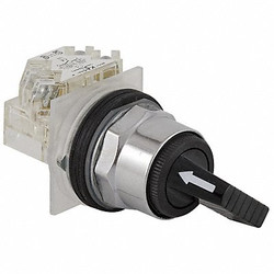 Schneider Electric Non-Illum Selector Switch,Cam E,30mm,10A 9001KS11FBH13