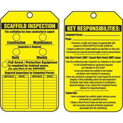 Accuform Inspection Tag,5-3/4 x 3-1/4,PK25 TRS318CTP