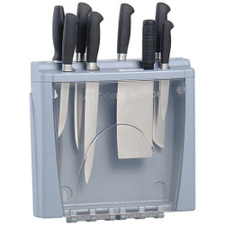 San Jamar Knife Station,4 in Depth,Gray STK1008