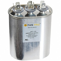 Titan Pro Dual Run Capacitor,25/5 MFD,3 61/64"H TOCFD255