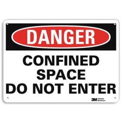 Lyle Danger Sign,10 inx14 in,Plastic U1-1033-NP_14X10