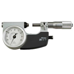 Mitutoyo Indicating Micrometer,0-1 In,0.00005 In 510-131