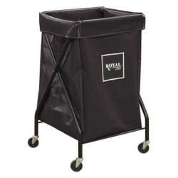 Royal Basket Trucks Hamper,35 1/2 in H,Black G06-KKX-XFA-3ONN