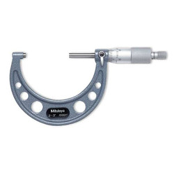 Mitutoyo Micrometer,5-6 In,0.0001,Ratchet 103-220