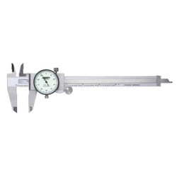 Insize Dial Caliper,0-150mm Range,38 Jaw D,SS 1311-150A