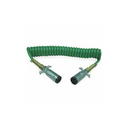 Grote Coiled ABS Power Cord,Green 87101