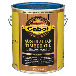 Cabot Stain,Honey Teak,Toned Flat,1 gal. 140.0019458.007