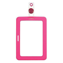 Myid Badge Holder,Snap Hook,4 inH,PK2 038946