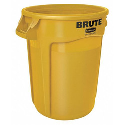 Rubbermaid Commercial Utility Container,32 gal.,Yellow  FG263200YEL