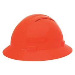 Erb Safety Hard Hat,Type 1, Class C,Hi-Vis Orange 19337