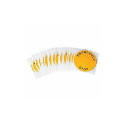 Brady LegndPlatLabel,EmergencyStp,Blk/Ylw,PK25 THTEP-247-593YL
