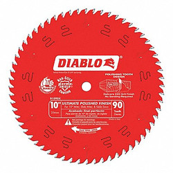 Diablo Circular Saw Blade,10 in Blade,90 Teeth D1090X