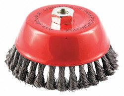Sim Supply Cup Brush,Wire 0.014" dia.,Carbon Steel  66252838789