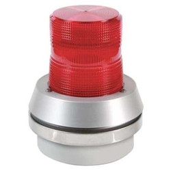 Edwards Signaling Flashing Light with Horn,120VAC,Red Lens 51R-N5-40W