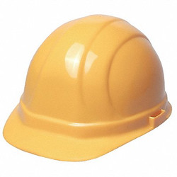 Erb Safety Hard Hat,Type 1, Class E,Ratchet,Yellow 19952