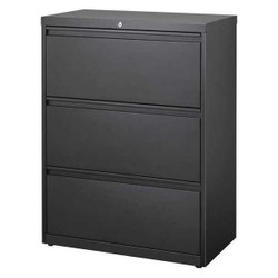 Hirsh Lateral File Cabinet,40-1/4 in. H,Black  14974