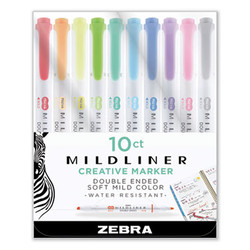 Zebra® HILIGHTER,10/ST,AST 78101
