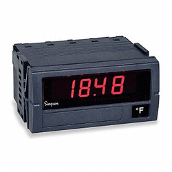 Simpson Electric Digital Panel Meter,Temperature  F45-1-80-0-F