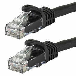 Monoprice Patch Cord,Cat 6,Flexboot,Black,50 ft. 9827