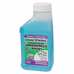 Clear Vision Windshield Wash,Concentrate,4 Oz.,PK12 ACV0439200