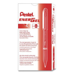 Pentel® PEN,ENERGEL NV, MED,RD BL27-B