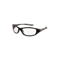 V40 Hellraiser Safety Glasses, Clear Polycarbonate Lens, Uncoated, Black, Nylon