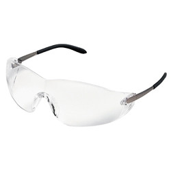 S21 Series Protective Eyewear, Clear Lens, Polycarbonate, Chrome Frame