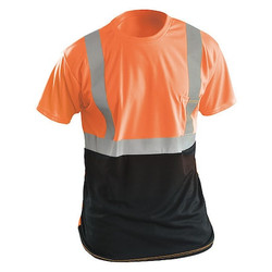 Occunomix Short Sleeve T-Shirt,5XL,ANSI Class 2 LUX-SSETPBK-O5X