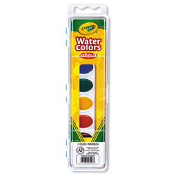 Crayola® WATERCOLORS,8ST,OVAL,AST 531508