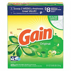 Gain Powder Laundry Detergent,Box,91 oz,PK3 84910