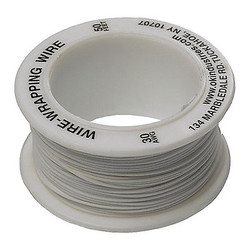 Ok Industries Wire Wrapping Wire,30 AWG,Wht,50ft R-30W-0050