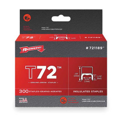 Arrow Fastener Insulated Staple,19/32x11/32,PK300 721189