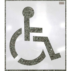 C.H. Hanson Stencil,Handicap,34 x 34 In. 70342